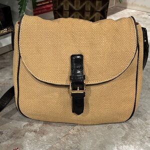Trina Turk Tan and Black Shoulder Bag